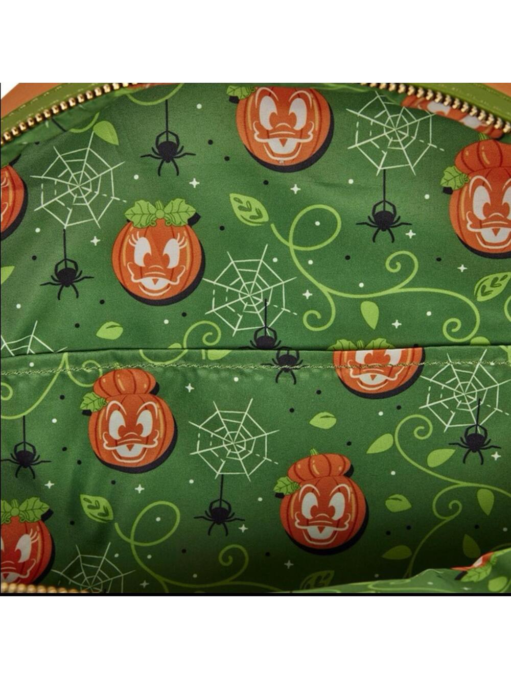 Loungefly Donald & Daisy Jack-o'-Lantern Glow Mini Backpack - Picture 5 of 5